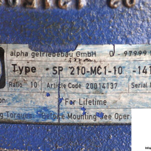 alpha-SP-210-MC1-10-141-000-planetary-gearbox-used-2