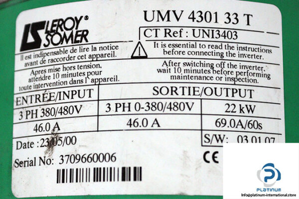 leroy-somer-UMV-4301-inverter-(Used)-2
