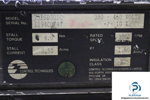 control-techniques-75DSD301C-ac-servomotor-used-2