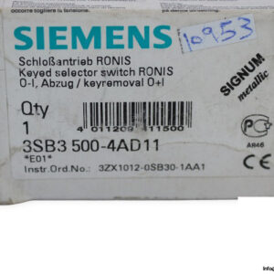 siemens-3SB3-500-4AD11-keyed-selector-switch-(new)-2