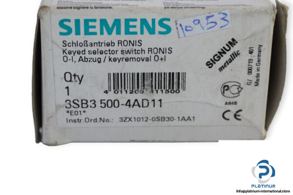 siemens-3SB3-500-4AD11-keyed-selector-switch-(new)-2