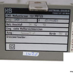 hartmann-braun-TEU-310-320-cmr-transducer-(Used)-1