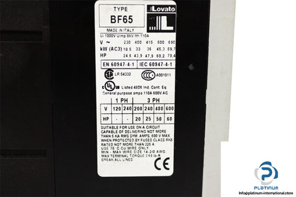 lovato-11-BF65-40-220-contactor-(new)-2
