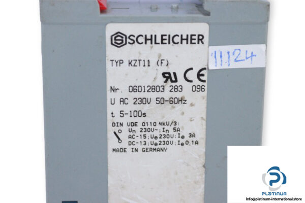 schleicher-KZT11-(F)-time-relay-(Used)-2