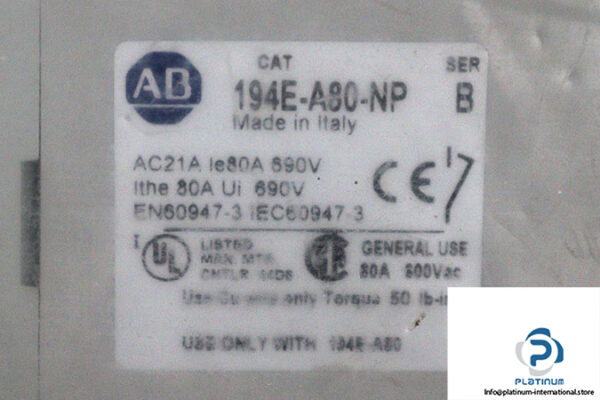 allen-bradley-194E-A80-NP-fourth-pole-base-mounted-(new)-1