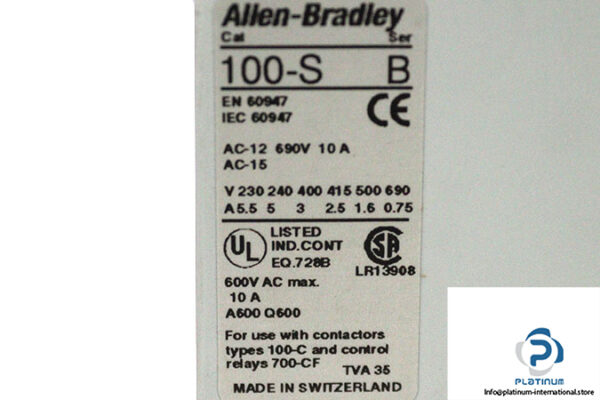 allen-bradley-100-SB10-auxiliary-contact-side-mount-(new)-2