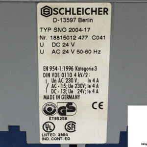 schleicher-SNO-2004-17-emergency-stop-relay-(used)-3