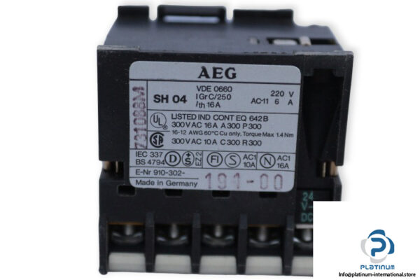 aeg-SH-04-auxiliary-contactor-(used)-2