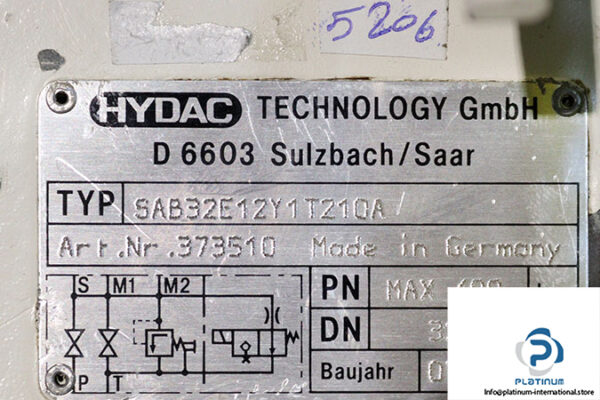 hydac-SAB32E12YT210A-safety-and-shut-off-block-valve-used-3