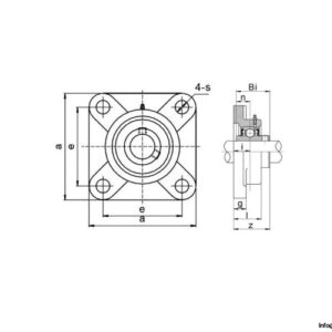 kml-SUCSF205-stainless-steel-four-bolt-square-flange-unit-(new)-2