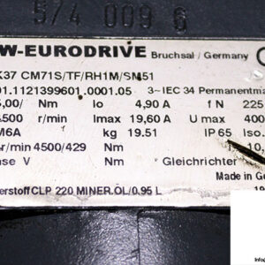 sew-K37-CM71S_TF_RH1M_SM51-helical-bevel-gearmotor-(used)-2