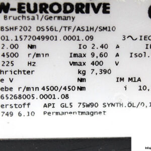 sew-BSHF-202-DS56L_TF_AS1H_SM10-synchronous-servo-motor-(used)-2