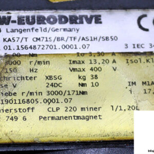 sew-KA57_T-CM71S_BR_TF_AS1H_SB50-helical-bevel-gearmotor-(used)-2