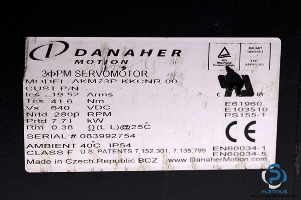 danahr-AKM73P-KKCNR-00-3-phase-servo-motor-(used)-2
