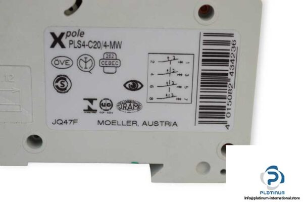 moeller-PLS4-C20_4-MW-miniature-circuit-breaker-(new)-2
