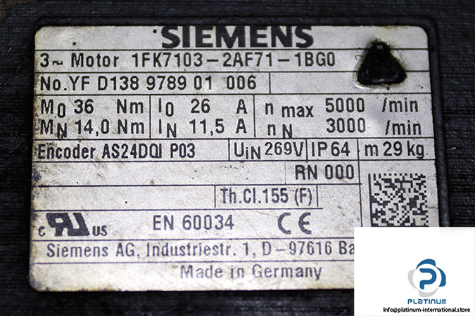 siemens-1FK7103-2AF71-1BG0-servo-motor-used-2