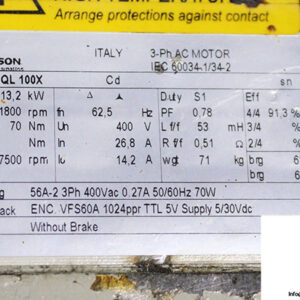 emerson-QL-100X-3-phase-ac-motor-used-2