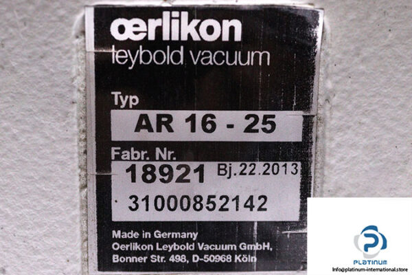 oerlikon-AR-16-25-exhaust-filter-with-lubricant-feedback-used-2