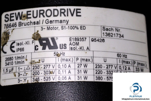 sew-KH47B_R-DRL71S4BE1_TH_ES7R_V-helical-bevel-gearmotor-used-3