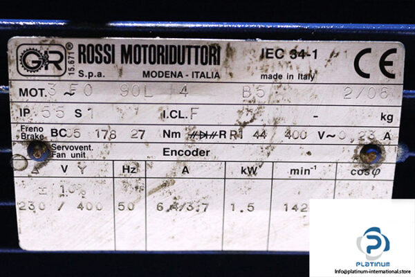 rossi-F0-90L-4-B5-brake-motor-used-2