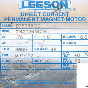 leeson-CI42D34NC1A-dc-permanent-magnet-motor-used-1