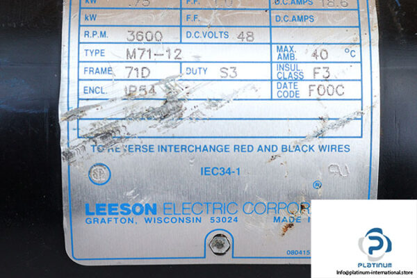 leeson-CI42D34NC1A-dc-permanent-magnet-motor-used-2