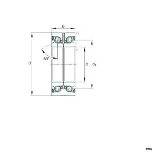 ina-ZKLN3062-2RS-PE-axial-angular-contact-ball-bearing-(used)-2