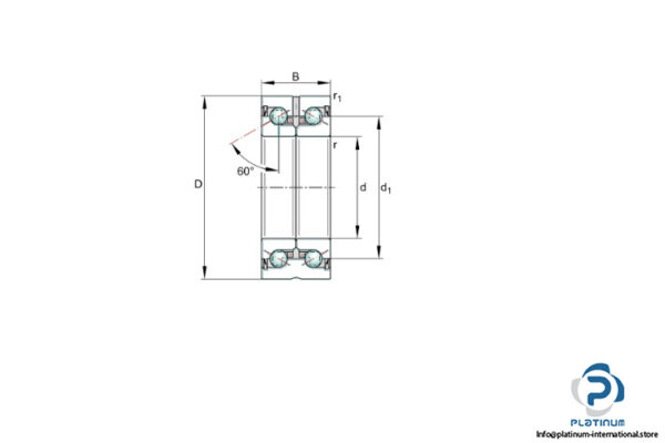 ina-ZKLN3062-2RS-PE-axial-angular-contact-ball-bearing-(used)-2