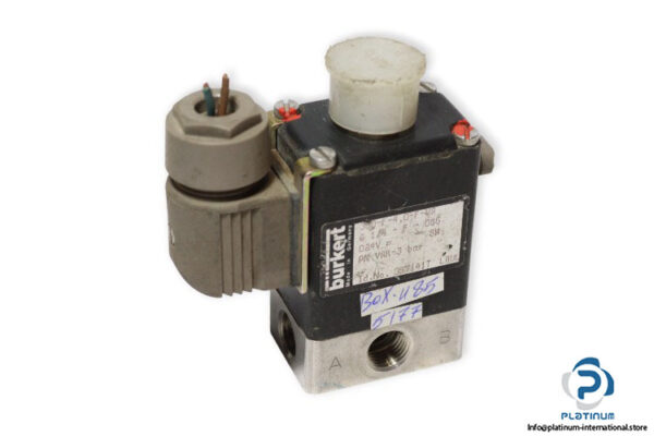 burkert-330-F-4-0-F-VA-G-F-086-single-solenoid-valve-used