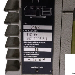leybold-D16B-rotary-vane-vacuum-pump-used-4