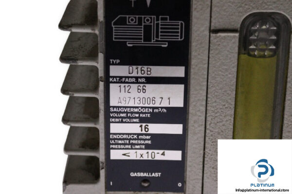leybold-D16B-rotary-vane-vacuum-pump-used-4