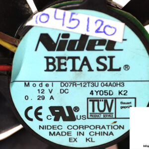 nidec-D07R-12T3U04AOH3-axial-fan-used-1