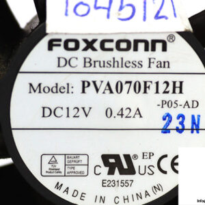 foxconn-PVA070F12H-axial-fan-used-1