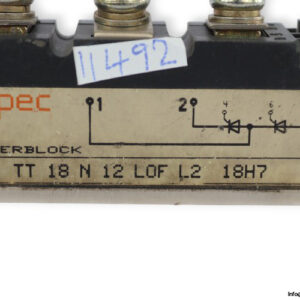eupec-TT-18-N-12-LOF-L2-18H7-thyristor-module-(Used)-1