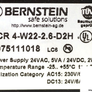 bernstein-SCR-4-W22-2.6-D2H-safety-relay-(new)-2