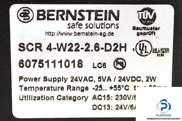 bernstein-SCR-4-W22-2.6-D2H-safety-relay-(new)-2