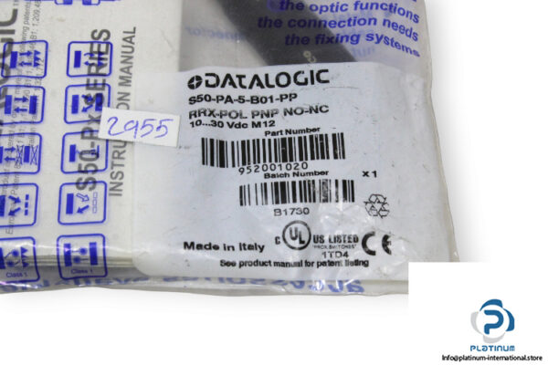 datalogic-S50-PA-5-B01-PP-photoelectric-polarized-retro-reflective-sensor-new-2