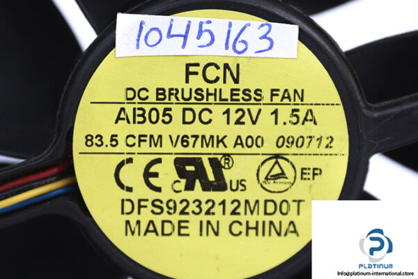 fcn-DFS923212MD0T-axial-fan-used-1