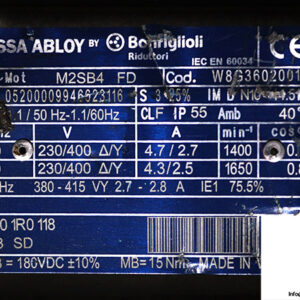 bonfiglioli-M2SB4-FD-gear-motor-used-4