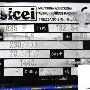sicei-132-S4-3-phase-electric-motor-used-2