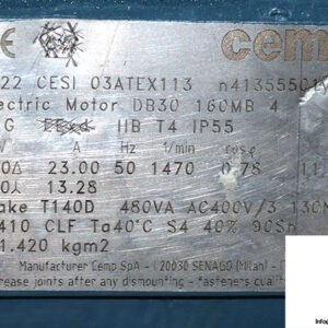 cemp-DB30-160MB-4-3-phase-proof-motor-used-2