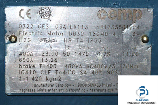 cemp-DB30-160MB-4-3-phase-proof-motor-used-2