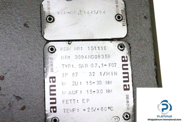 auma-SAR-07.1-F07-multi-turn-actuator-used-3