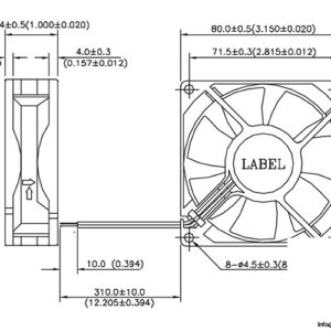 delta-electronics-AFB0812VH-axial-fan-used-2