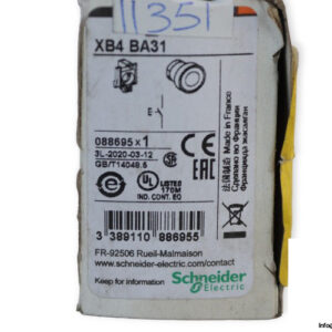 schneider-XB4-BA31-push-button-(New)-2