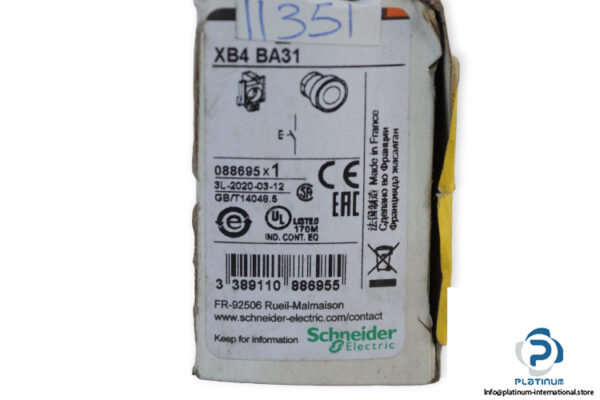 schneider-XB4-BA31-push-button-(New)-2