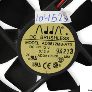 adda-AD0812MS-A70-axial-fan-used-1