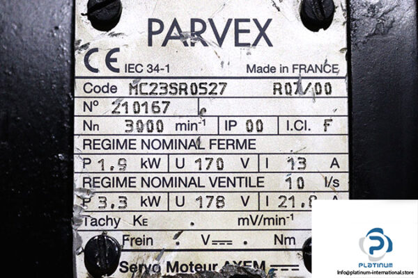 parvex-MC23SR0527-axem-servo-motor-used-2