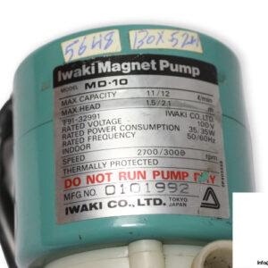 iwaiki-MD-10-magnet-pump-used-2