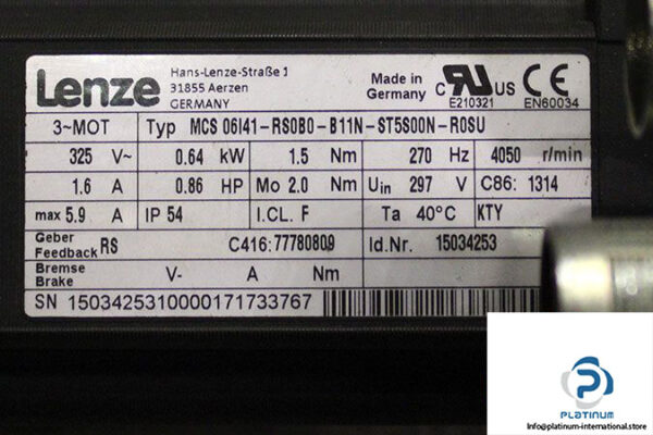 lenze-mcs-06i41-rs0b0-b11n-st5s00n-r0su-synchronous-servo-motor-2